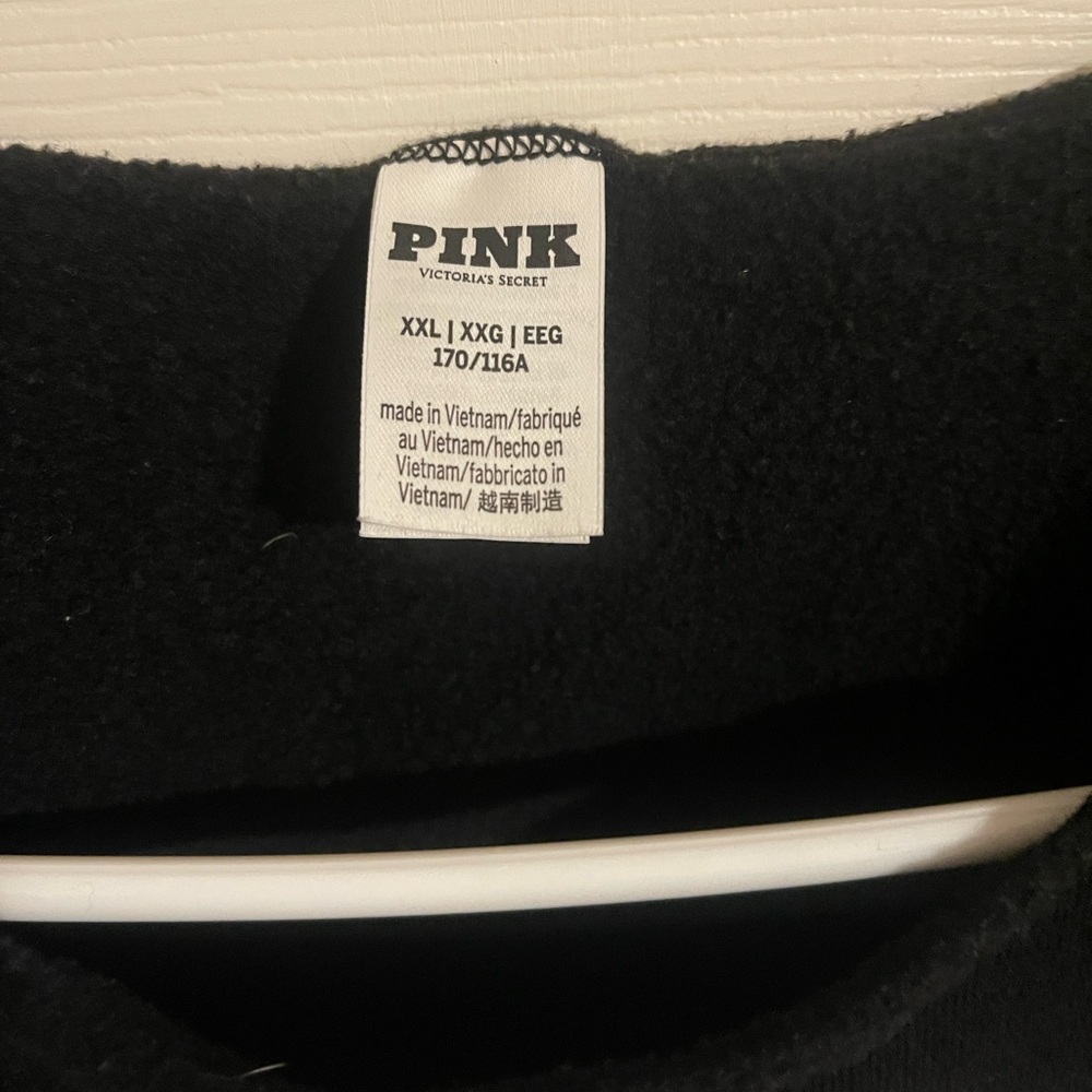 PINK Victoria's Secret Black Off-the-Shoulder Sweater